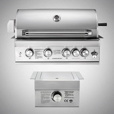 Propane Gas Stainless Steel Multifunction Drop Built in Barbeque Grill for Gas Charcoal