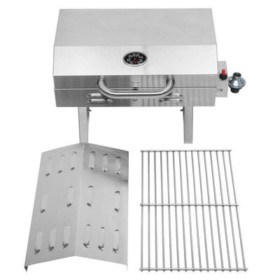 Portable Outdoor Gas Grill for Pizza BBQ Stainless Steel Countertops and Lightweight