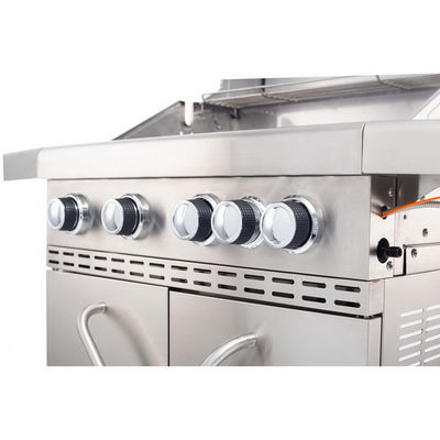 Outdoor Gas Grill Stove BBQ Grills with 5 Burners and Stainless Steel Material