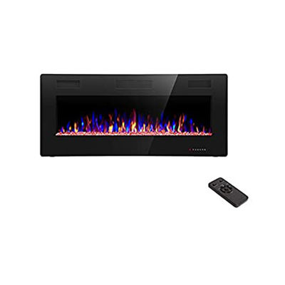 Customized Logo Acceptable Electric Fireplace Indoor Heater with Adjustable Thermostat