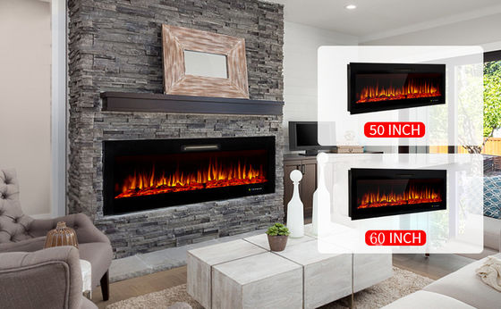 Customized Logo Acceptable Electric Fireplace Indoor Heater with Adjustable Thermostat