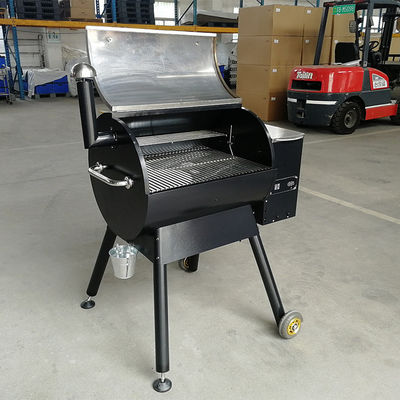 High Pressure Protection Device Barrel Electric Wood Pellet Smoker Trolley BBQ Grill