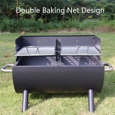 Easy Assembly Double Layer Charcoal Grill for Home Outdoor Barbecues Camping Traveling
