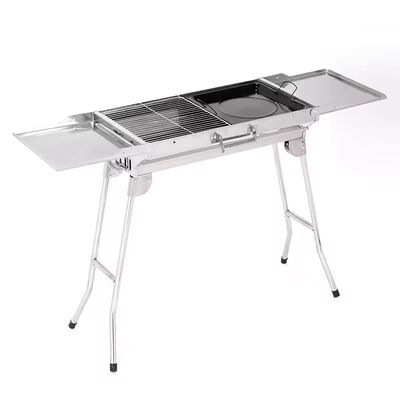 Foldable Small Portable Charcoal Barbecue Grill with Oxygen Depletion Safety Device