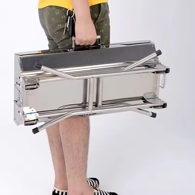 Foldable Small Portable Charcoal Barbecue Grill with Oxygen Depletion Safety Device