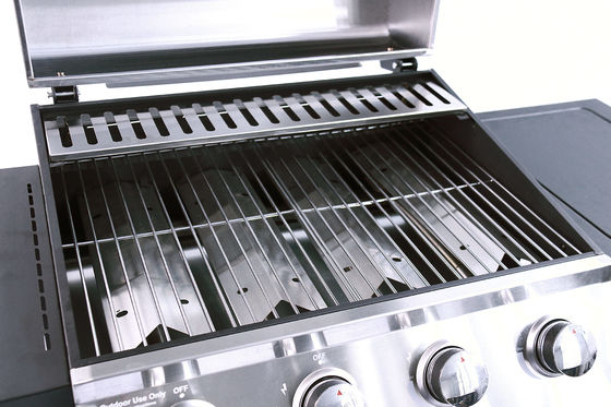 Customized Logo Acceptable 4 1 Stainless Steel Grill Propane BBQ Gas Grill for Patio Garden