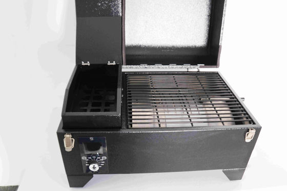 Easy Operating Powder Coated Electric Pellet Grill and Smoker for Compact Outdoor BBQ