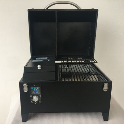 Easy Operating Powder Coated Electric Pellet Grill and Smoker for Compact Outdoor BBQ
