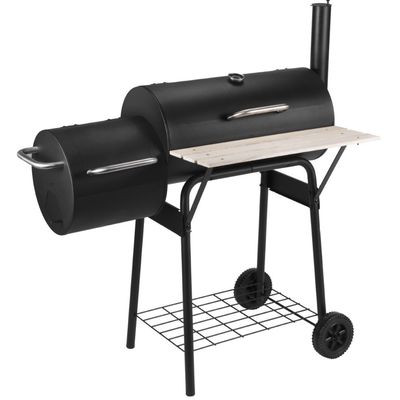 Customized Logo Acceptable Large Pellet Charcoal Oven Grill Machine with Folding Table