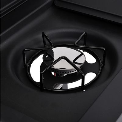 Camping Rotisserie Gas Grill with 7 Burners 36.8kg Weight and Powder Coated Finish