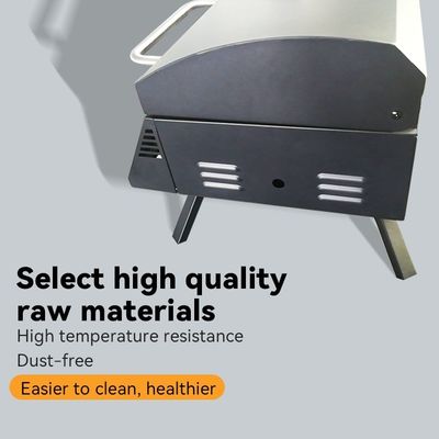 Portable Outdoor Camping BBQ Barbecue Gas Grill Smoke Stove with Steel Safety Device