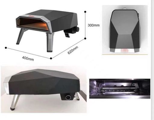 3900W Power Multi-Function Stone Gas Outdoor Forno Portable Pizza Oven for Commercial