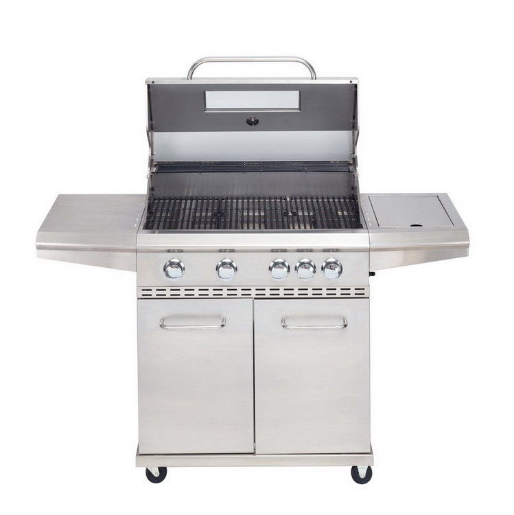 Outdoor Gas Grill Stove BBQ Grills with 5 Burners and Stainless Steel Material
